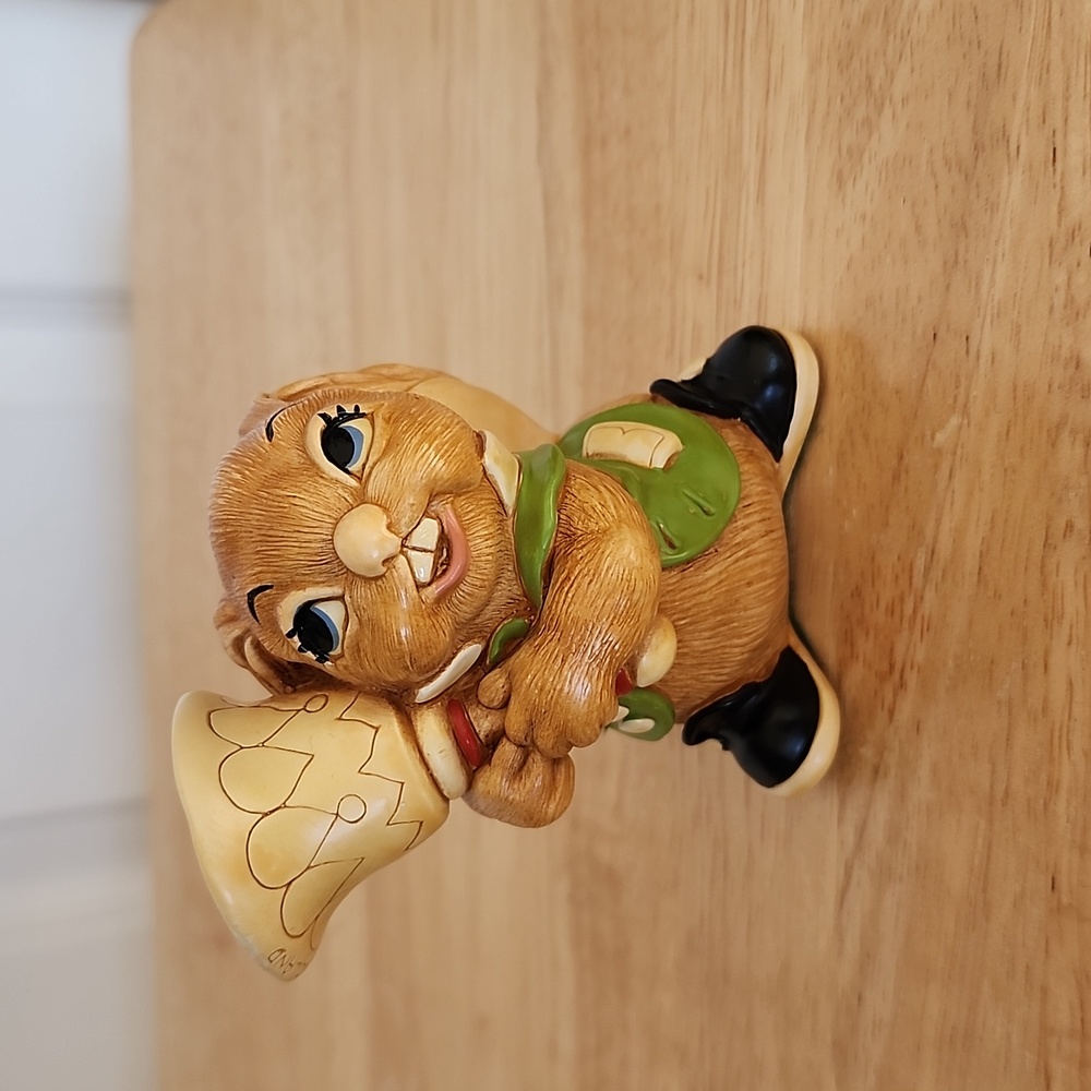 Vintage PenDelfin hand painted stoneware. Bell clanger.